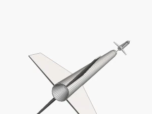 beta centauro rocket 3D Model