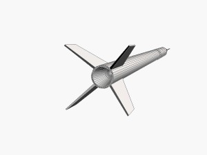 beta centauro rocket Modelo 3D
