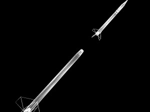 beta centauro rocket Modelo 3D