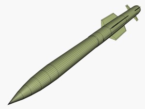 mim-104f pac-3 mse missile 3D Model
