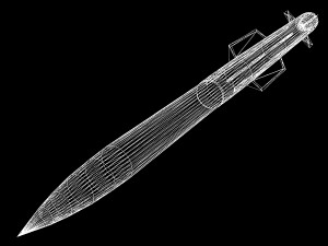 mim-104f pac-3 mse missile 3D Model