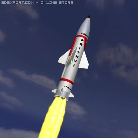 drdo prithvi 3D Model .c4d .max .obj .3ds .fbx .stl .blend 