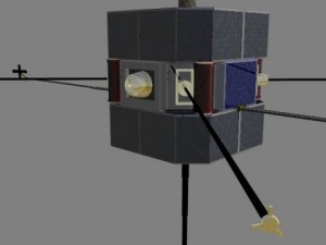 nasa fast satellite 3D 모델
