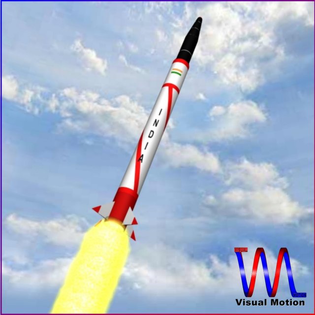 agni-i ballitic missile 3D 模型 .c4d .max .obj .3ds .fbx .stl .blend 