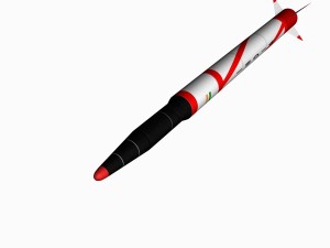 agni-i ballitic missile 3D 模型