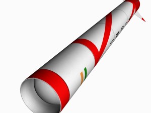 agni-i ballitic missile 3D 模型