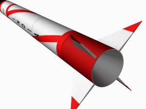 agni-i ballitic missile 3D 模型