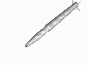 agni-i ballitic missile 3D 模型