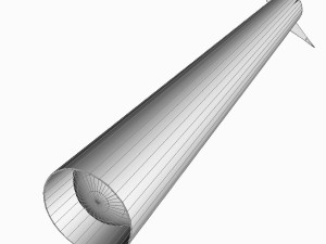 agni-i ballitic missile 3D 模型