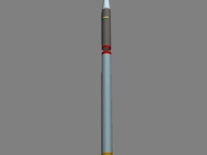 drdo agni2at Modelo 3D