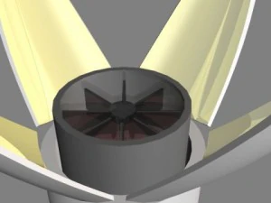 space based laser 3D Model