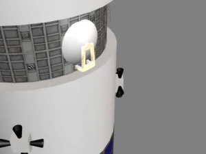 space based laser 3D Model
