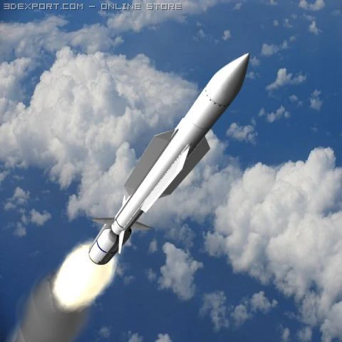 sm6 eram missile 3D Model .c4d .max .obj .3ds .fbx .stl .blend 