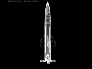 russian ss21 srbm 3D Модель