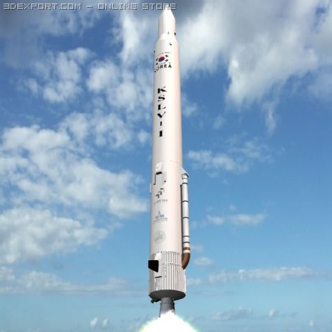 south korean kslv1 3D Модель .c4d .max .obj .3ds .fbx .stl .blend 