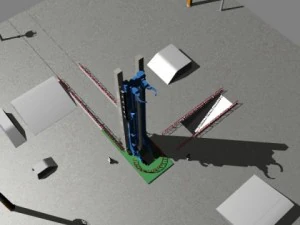 Naro-Startrampe 3D Modell