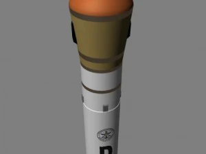 drdo shaurya srbm Modello 3D