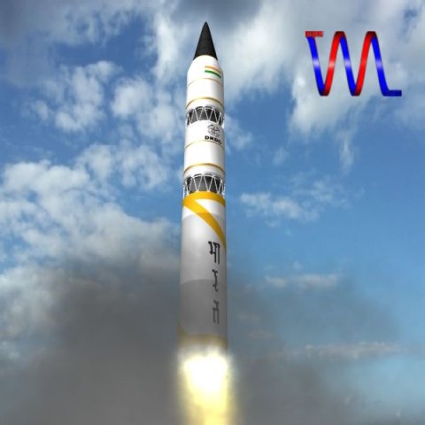 drdo agni5a missile Modelo 3D .c4d .max .obj .3ds .fbx .stl .blend 