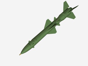 css-8 ballitic missile Modelo 3D