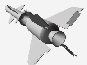 css-8 ballitic missile Modelo 3D