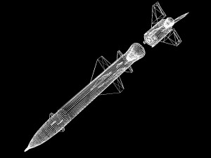css-8 ballitic missile Modelo 3D