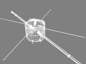 nasa geotail satellite 3D Model