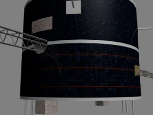 nasa geotail satellite 3D Model