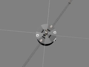 nasa geotail satellite 3D Model