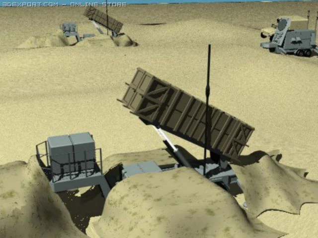 us patriot missile system 3D Model .c4d .max .obj .3ds .fbx .stl .blend 