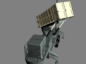 us patriot missile system 3D Model