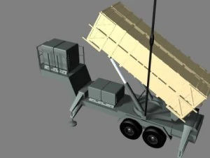 us patriot missile system 3D Model