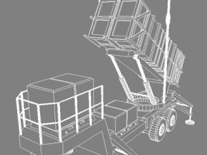 us patriot missile system 3D Model
