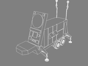 us patriot missile system 3D Model