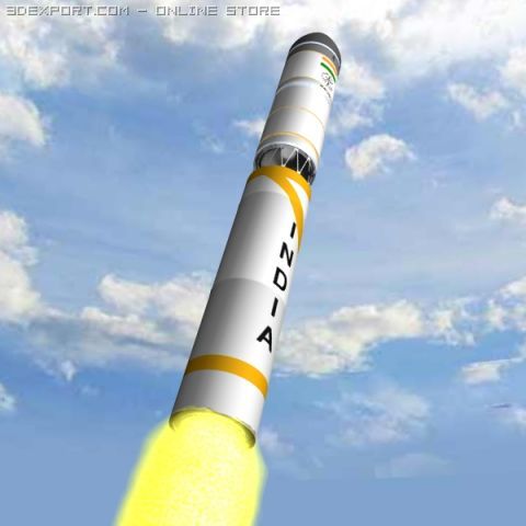 drdo agni3a irbm 3D 模型 .c4d .max .obj .3ds .fbx .stl .blend 