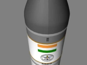 drdo agni3a irbm 3D Model