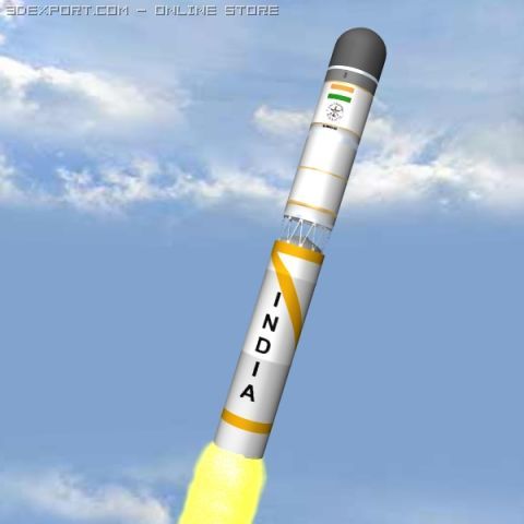 drdo agni3b irbm 3D Модель .c4d .max .obj .3ds .fbx .stl .blend 