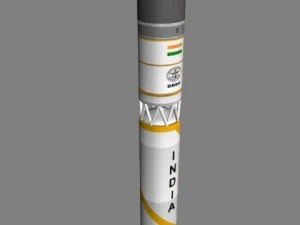 drdo agni3c irbm 3D Model