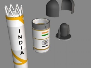drdo agni3c irbm 3D Model