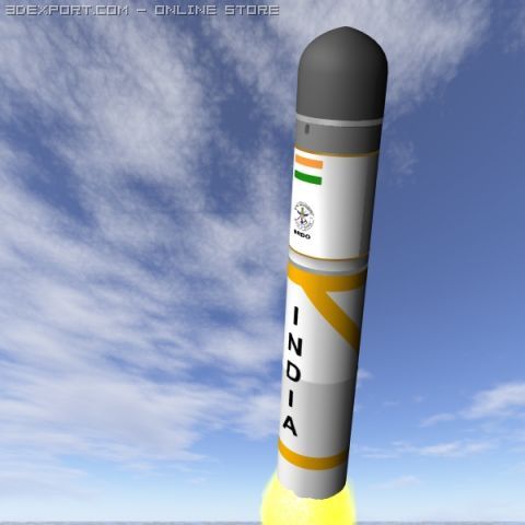 drdo agni3sl slbm 3D Model .c4d .max .obj .3ds .fbx .stl .blend 