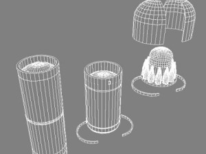 drdo agni3sl slbm 3D Model