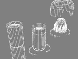 drdo agni3sl slbm 3D Model