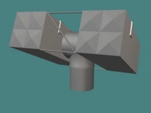 us sea sparrow missile system 3D Model