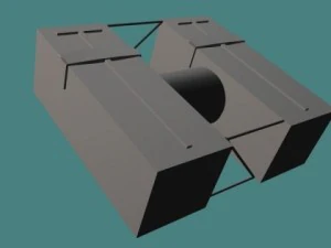 us sea sparrow missile system 3D Model