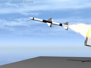 us sea sparrow missile system 3D Model