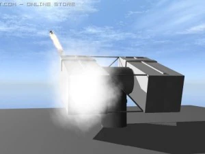 us sea sparrow missile system 3D Model