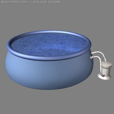 popup pool Model 3D .c4d .max .obj .3ds .fbx .stl .blend 