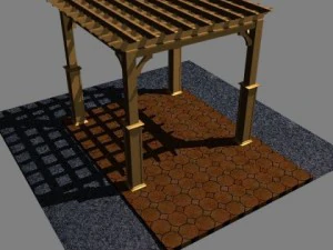 p&eacute;rgola 004 Modelo 3D
