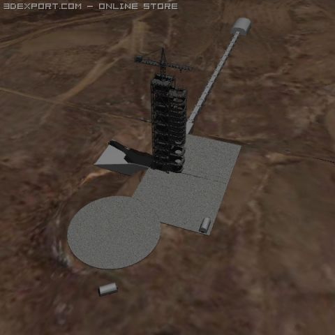 dprk musudanri launch facility Modèle 3D .c4d .max .obj .3ds .fbx .stl .blend 