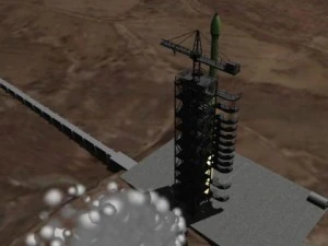dprk musudanri launch facility 3D Model
