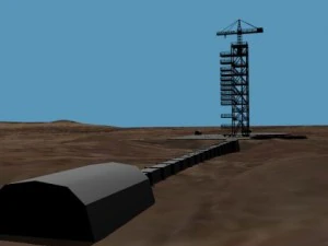 dprk musudanri launch facility 3D Model